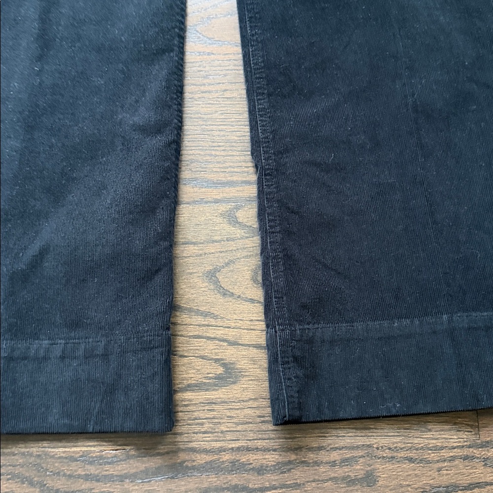 I Crew corduroy black wide leg pants, size 25. Like new - Picture 2 of 12